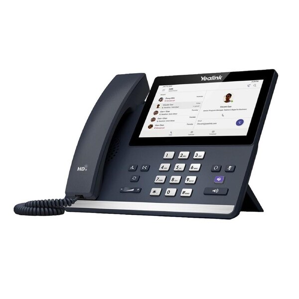 Yealink MP56 E2 Teams IP Phone, Android 13, Mid-level, Teams and Skype Compatible, 7-inch touchscreen, HD Audio, Teams button, Supports Office 365