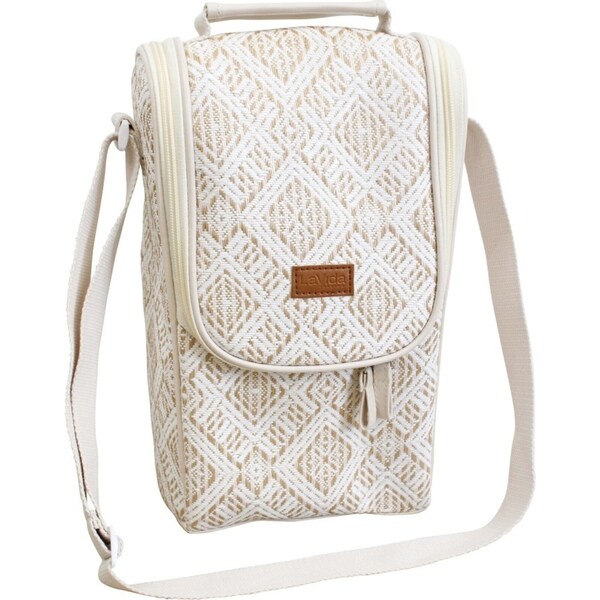 LVD 33cm Plastic Double Wine Insulated Cooler Bag Amalfi Outdoor Bottle Storage