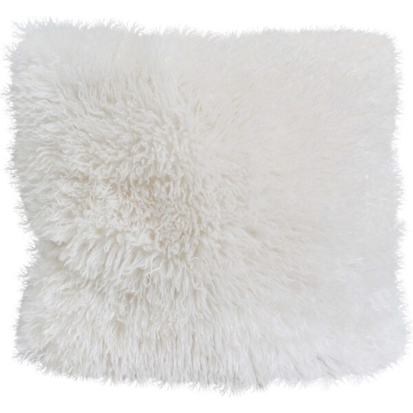 LVD Ivory Boujee Faux Cushion Square Throw Pillow Double-Sided 55cm