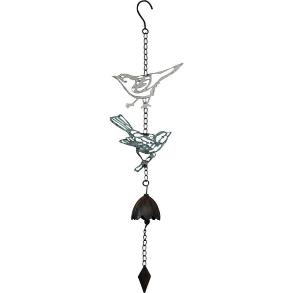 LVD 68cm Metal Hanging Bell Bird Double Wind Chime Home/Porch Decorative Display