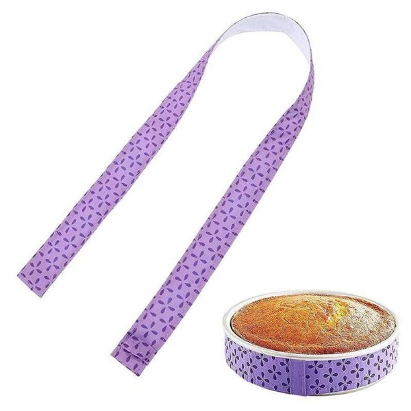 2Pcs Cake Pan Strips Heat Protection Belt Bake Even Strip Moist Baking Tool