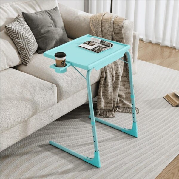 Anywhere Laptop Pro Desk in Turquoise