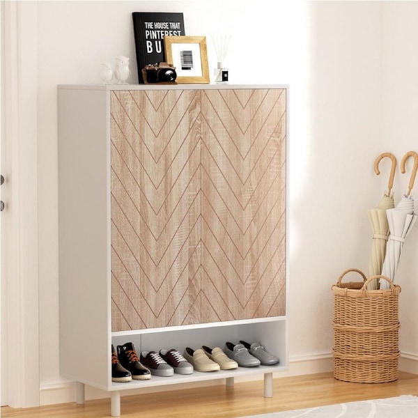 6 Tier Artiss Shoe Rack Storage Cabinet White