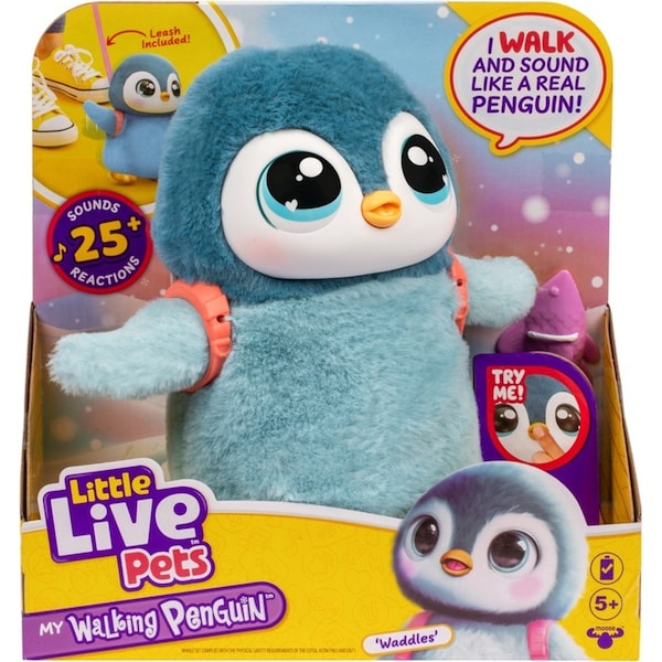 Little Live Pets My Pet Penguin Kids Interactive Sound Fun Play Plush Toy 5+