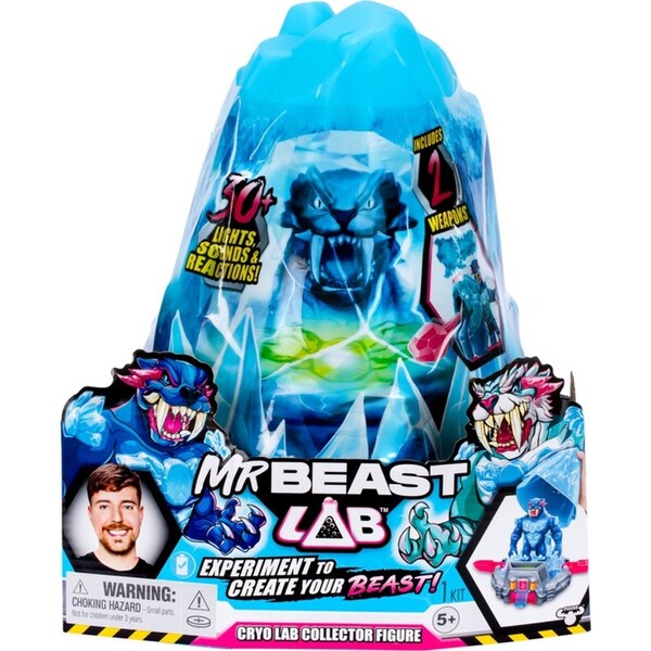 Mr Beast Lab Cyro Lab Collector Action Figure Toy Experiment Kit Playset 5+