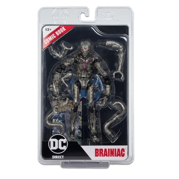 DC Page Punchers Superman Ghosts Of Krypton: Brainiac 7 inch Action Figure with Comic Book