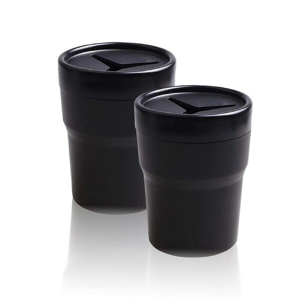 2PCS Car Mini Trash Can Auto Garbage Holder Vehicle Dust Bin Storage Container