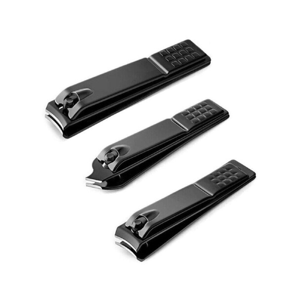 3Pcs Manicure Nail Cutter Stainless Steel Nail Clipper Cutter Toenail Trimm Set