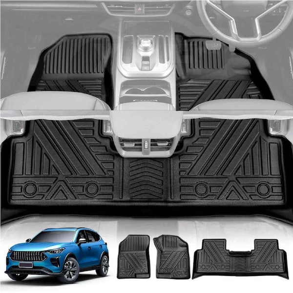 3D Floor Mats for GWM Haval Jolion 2024-Onwards All-WeatherHeavy Duty Customized Car Floor Liners Full Set Carpet