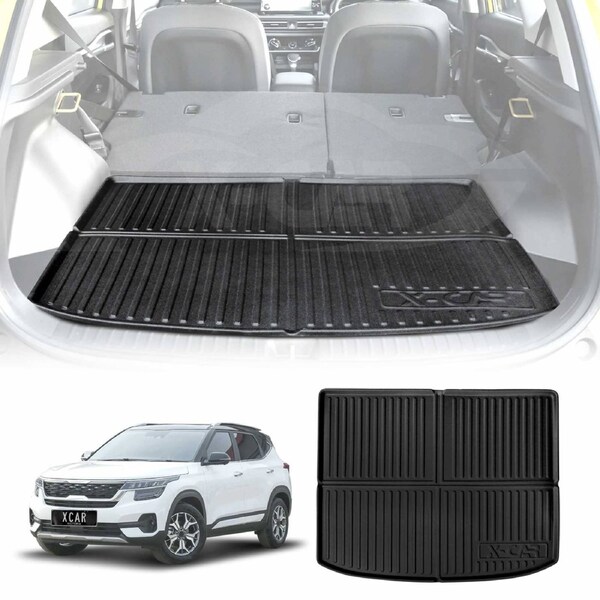 Boot Liner for Kia Seltos 2022-Onwards All Weather Heavy Duty Car Trunk Cover Cargo Mat Luggage Tray