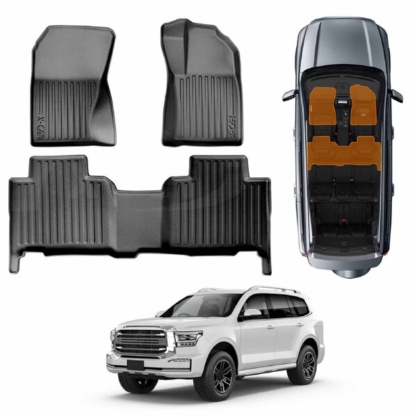 Front Rear Floor Mats for GWM Tank 500 Tank500 2024-Onwards Heavy Duty All Weather Waterproof Interior Protection Car Liner Set