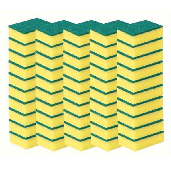 36x Scourer Sponges Strong Commercial Grade Regular Duty 15x10x3cm Bulk
