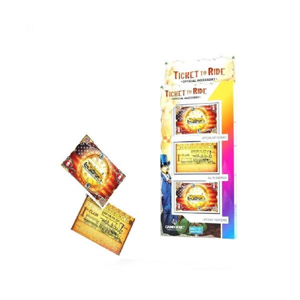 Gamegenic Ticket To Ride Art Sleeves TCG/CCG Trading Card Gaming Accessory