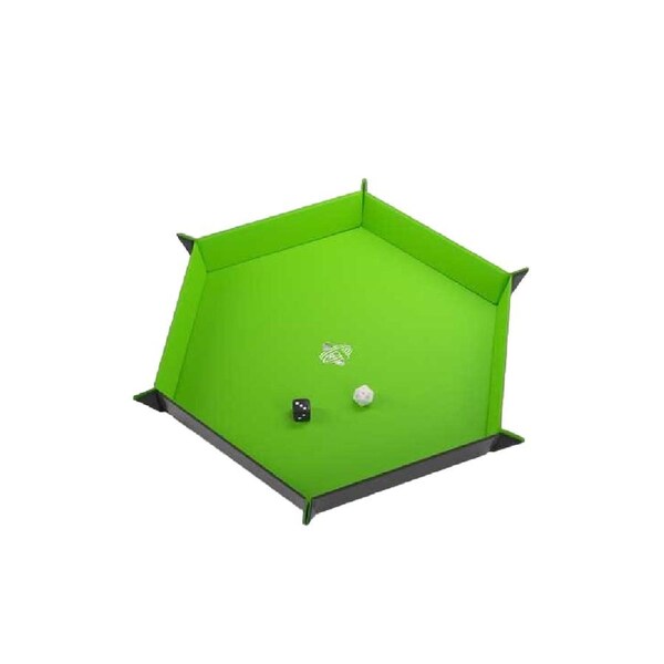 Gamegenic Magnetic Dice Tray Hexagonal Black/Green TCG/CCG Gaming Accessory