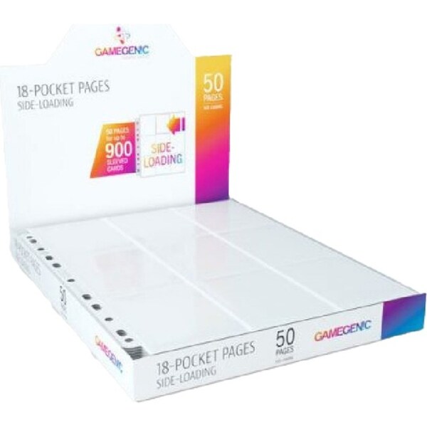 Gamegenic Sideloading 18 Pocket Pages Display White TCG/CCG Gaming Accessory