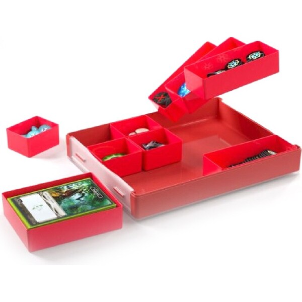 Gamegenic Token Silo Convertible Card Dice Tray Red TCG/CCG Gaming Accessory