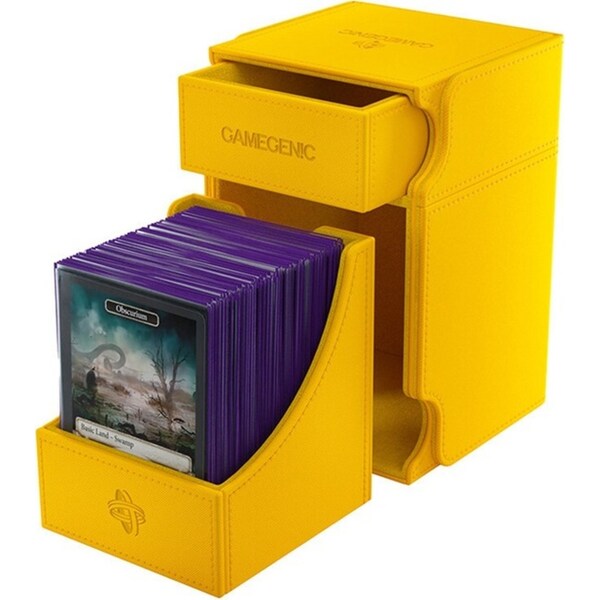 Gamegenic Watchtower 100+ Deck/Game Box XL Yellow TCG/CCG Gaming Accessory