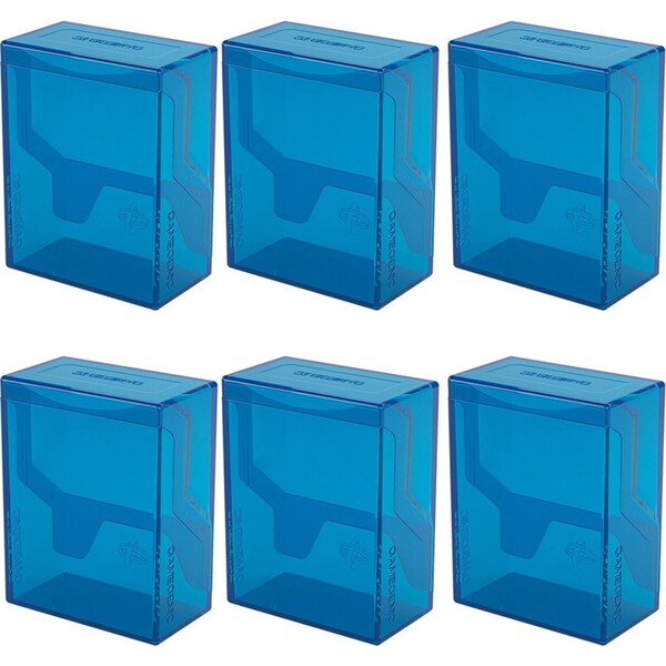 6x Gamegenic Bastion Deck Box 50+ Blue TCG/CCG Card Gaming Accessory Storage