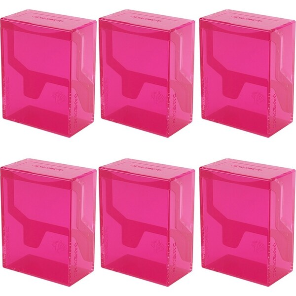 6x Gamegenic Bastion Deck Box 50+ Pink TCG/CCG Card Gaming Accessory Storage