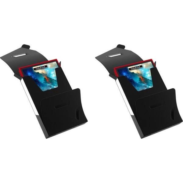 2x Gamegenic Cube Pocket 15+ Black Trading Card TCG/CCG Gaming Accessory Storage