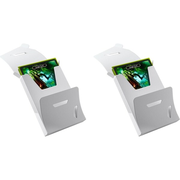2x Gamegenic Cube Pocket 15+ White Trading Card TCG/CCG Gaming Accessory Storage