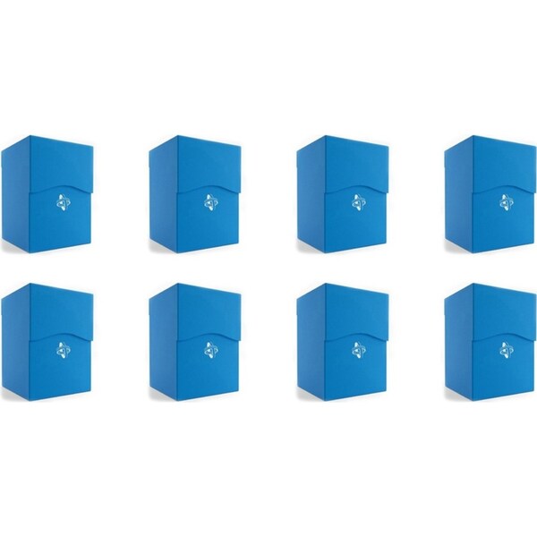8x Gamegenic Deck Holder Holds 100 Sleeves Deck Box Blue TCG/CCG Accessory