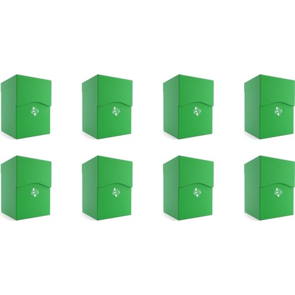8x Gamegenic Deck Holder Holds 100 Sleeves Deck Box Green TCG/CCG Accessory
