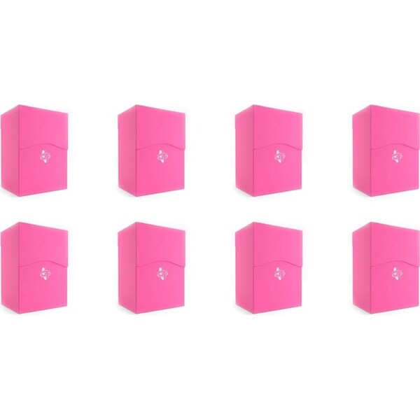 8x Gamegenic Deck Holder Holds 80 Sleeves Deck Box Pink TCG/CCG Gaming Accessory