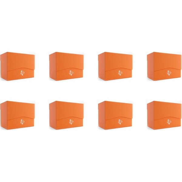 8x Gamegenic Side Holder Holds 80 Sleeves Deck Box Orange TCG/CCG Accessory