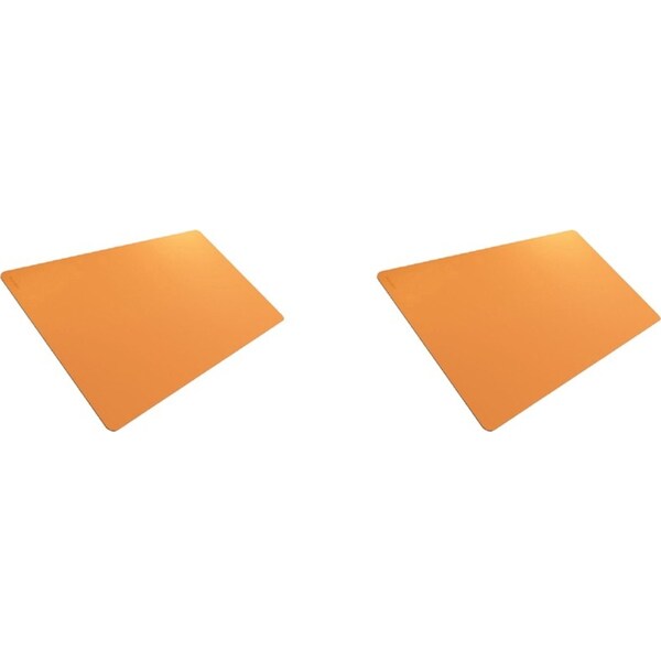 2x Gamegenic Prime 2mm Playmat Orange Trading Card TCG/CCG Gaming Accessory