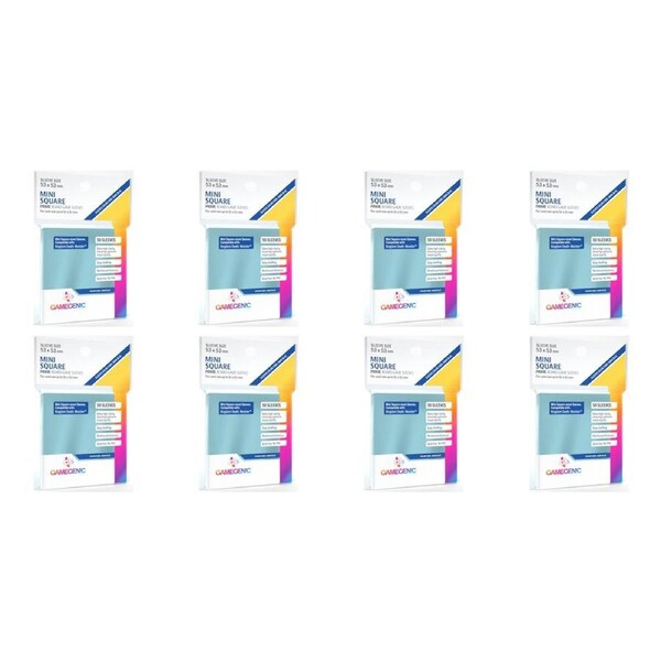 8x 50pc Gamegenic Sleeves DARK BLUE Mini Square-Sized KDM 53x53mm Accessory