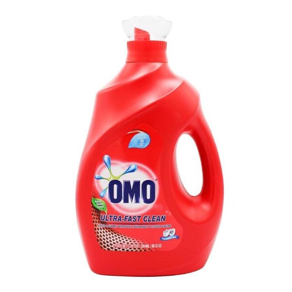 Omo Laundry Liquid Detergent Ultra Clean Fresh Scent High Efficiency 2.9L