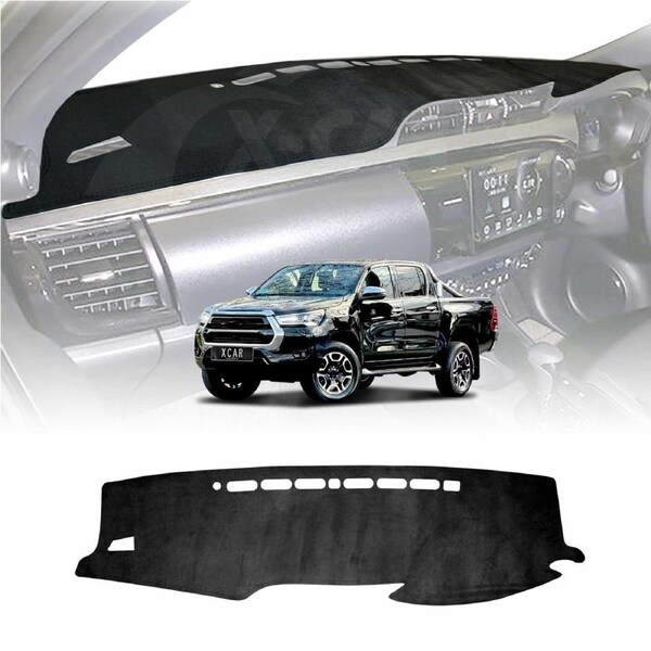 Dash Mat for Toyota Hilux 2015-2025 Non-Slip Microfiber Pad Cover Interior Accessories