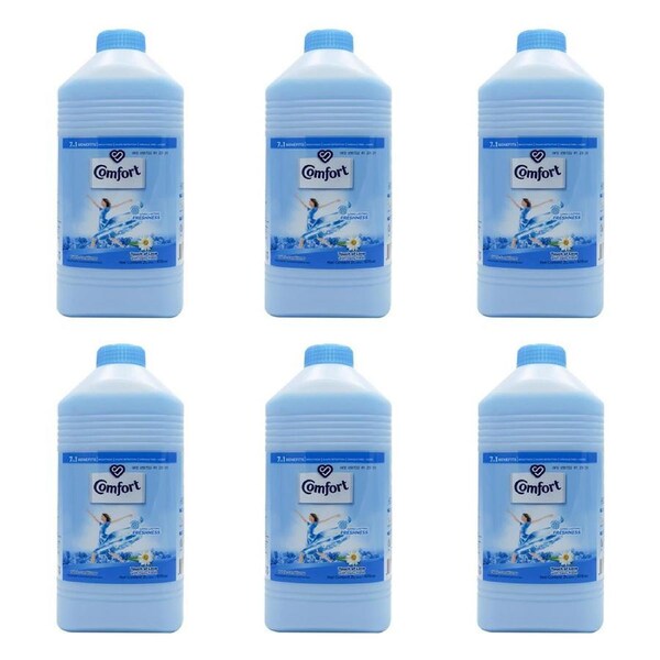 6x Comfort Fabric Conditioner Touch Of Love Daisy Fresh Softness Formula 2L