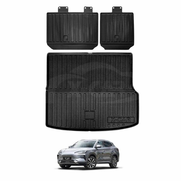 Boot Liner Back Seat Protector for BYD SEALION 6 SEALION6 2024-Onwards All Weather Heavy Duty Cargo Car Trunk Kick Mats