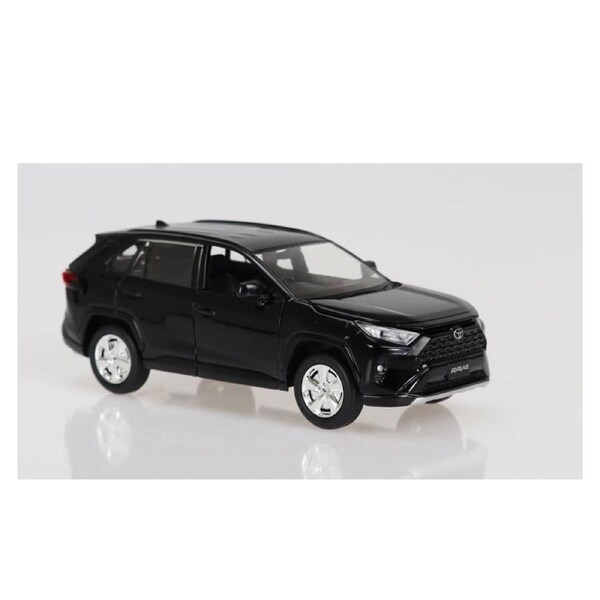 DDA 1:24 Scale Toyota Rav 4 Lights & Sound Black Diecast Car Model