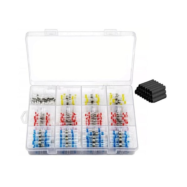 1000PCS Solder Seal Sleeve Heat Shrink Waterproof Wire Connectors Butt Terminals