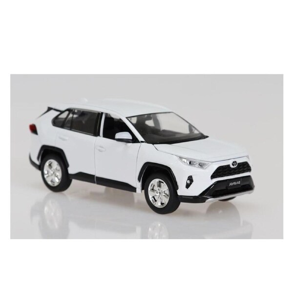 DDA 1:24 Scale Toyota Rav 4 Lights & Sound White Diecast Car Model