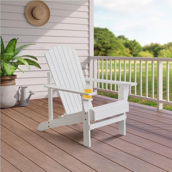 Outdoor Furniture Beach Chairs Wooden Adirondack Patio Garden Chair