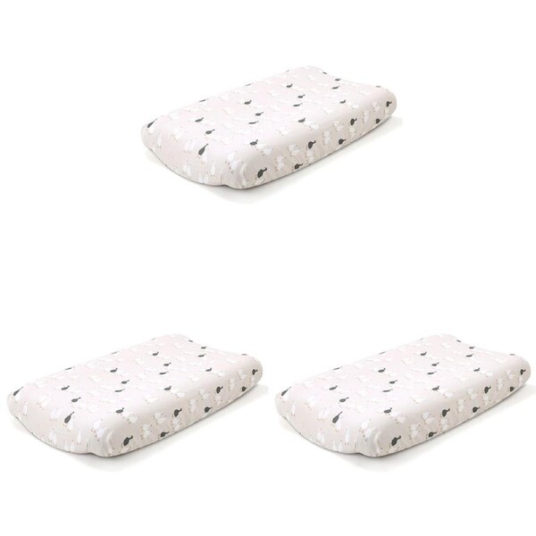 3x Little Haven Co-Sleeper White & Grey Goose Comfort Baby Bedding Sheet 90cm