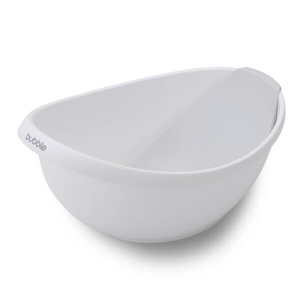 Bubble Cuddle Bath with Newborn Support Insert - White