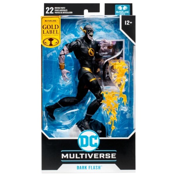 DC Multiverse Gold Label Dark Nights: Death Metal Speed Metal Dark Flash 7 inch Action Figure