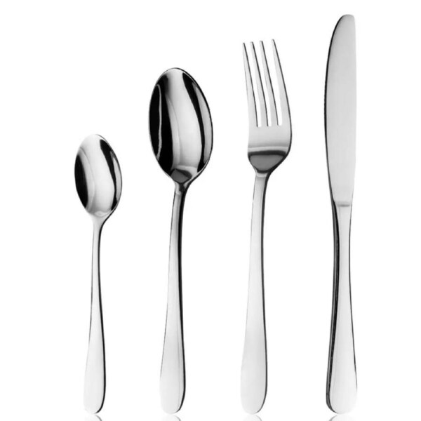 Trenton Sydney 96 Piece Cutlery Dining Set Stainless Steel 96pc - Knife Fork Spoon Cafe