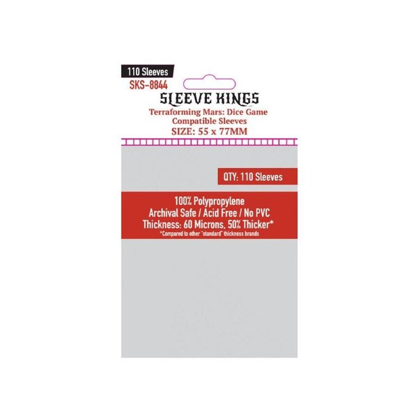 110pc Sleeve Kings 55x77mm Board Game Sleeves Terraforming Mars Case Protector