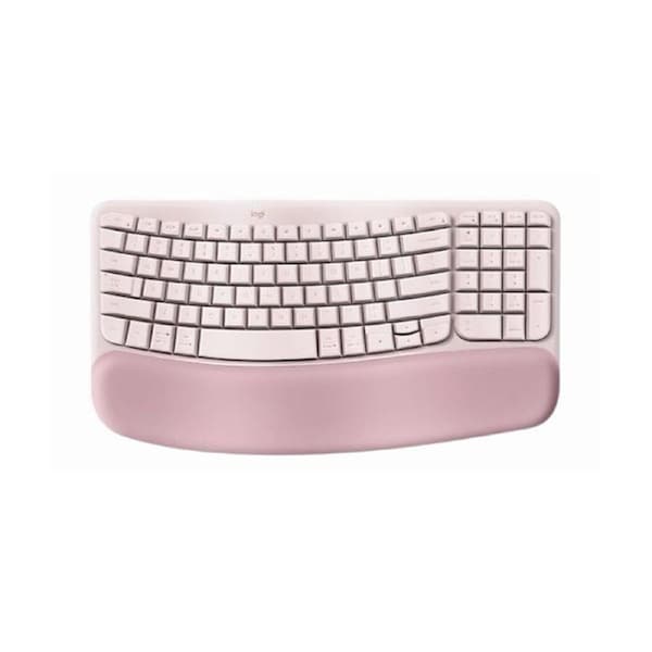 Logitech Wave Keys Wireless Ergonomic Keyboard Rose