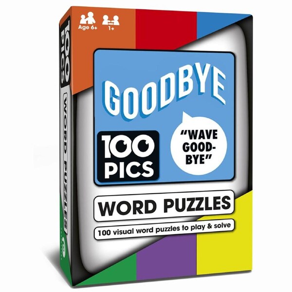 Poptacular 100 Pics Quizz Word Puzzles Flash Card Game Party Play Set 6y+