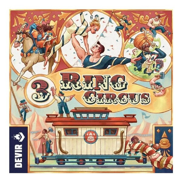 Devir Games 3 Ring Circus 1-4 Players Board Game Fun Play Kids/Family 12y+