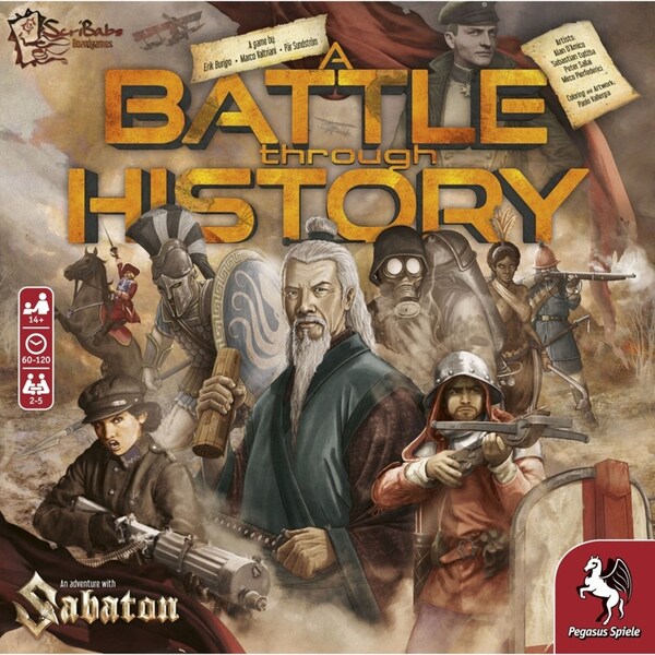 Pegasus Spiele A Battle Through History w/ Sabaton TTRPG Board Game Set 14y+
