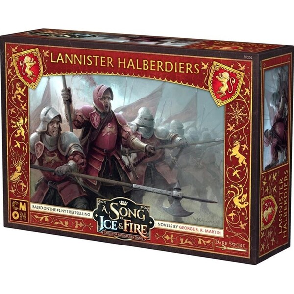 Cmon A Song Of Ice & Fire Miniatures Game Figure TTRPG Lannister Halberdiers 14+