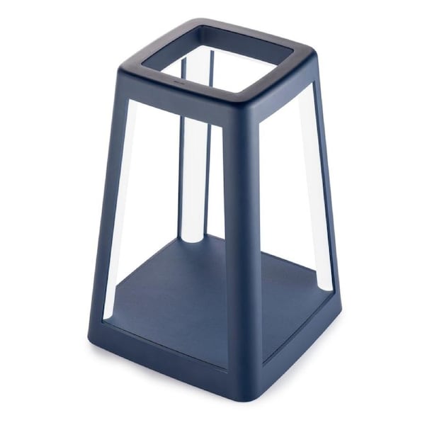 Lexon Lantern Portable Lamp With Built-In Wireless Charger - Blue